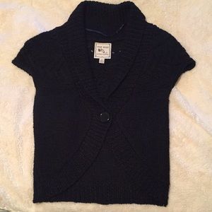 Pink Rose Black Sweater